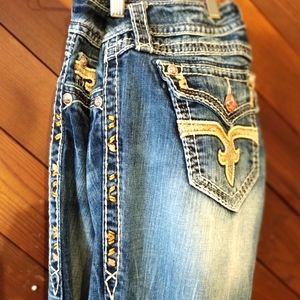 Rock Revival Capri Jeans Angie Size 29